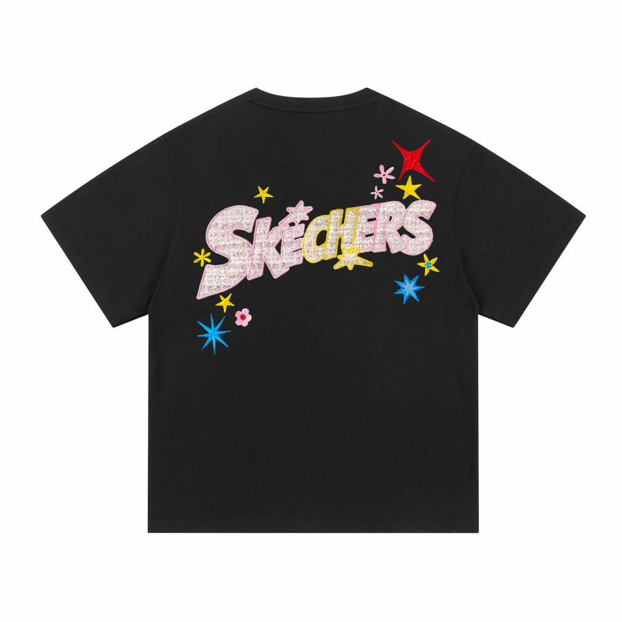 Skechers T Shirts Unisex Crew Neck Moderate Straight Fit