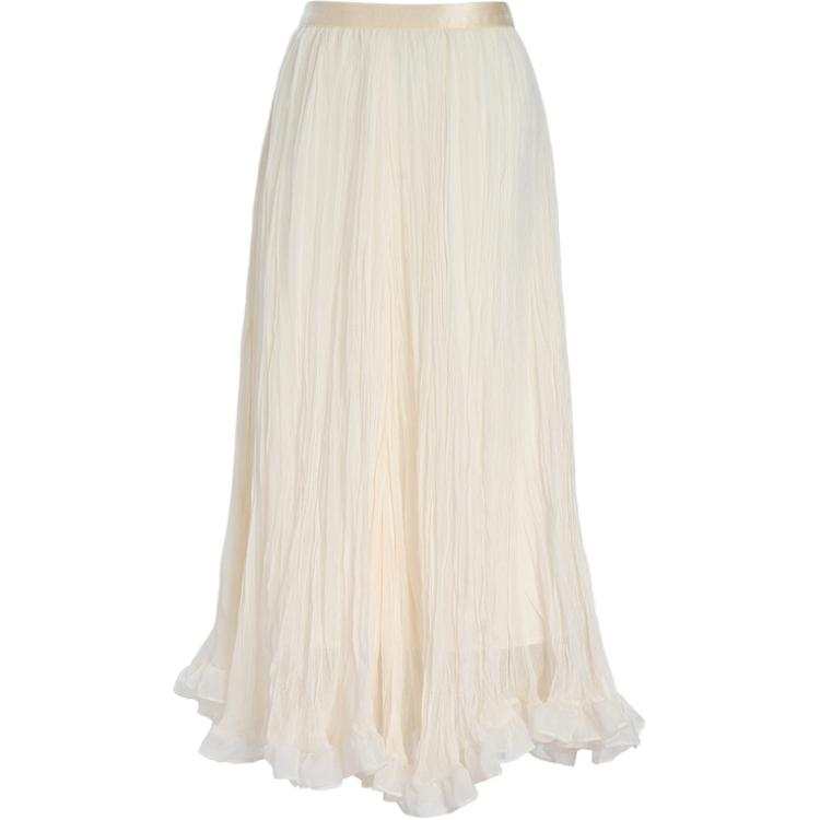 PINKO Casual Long Skirts Women's White Moderate Long Skirt