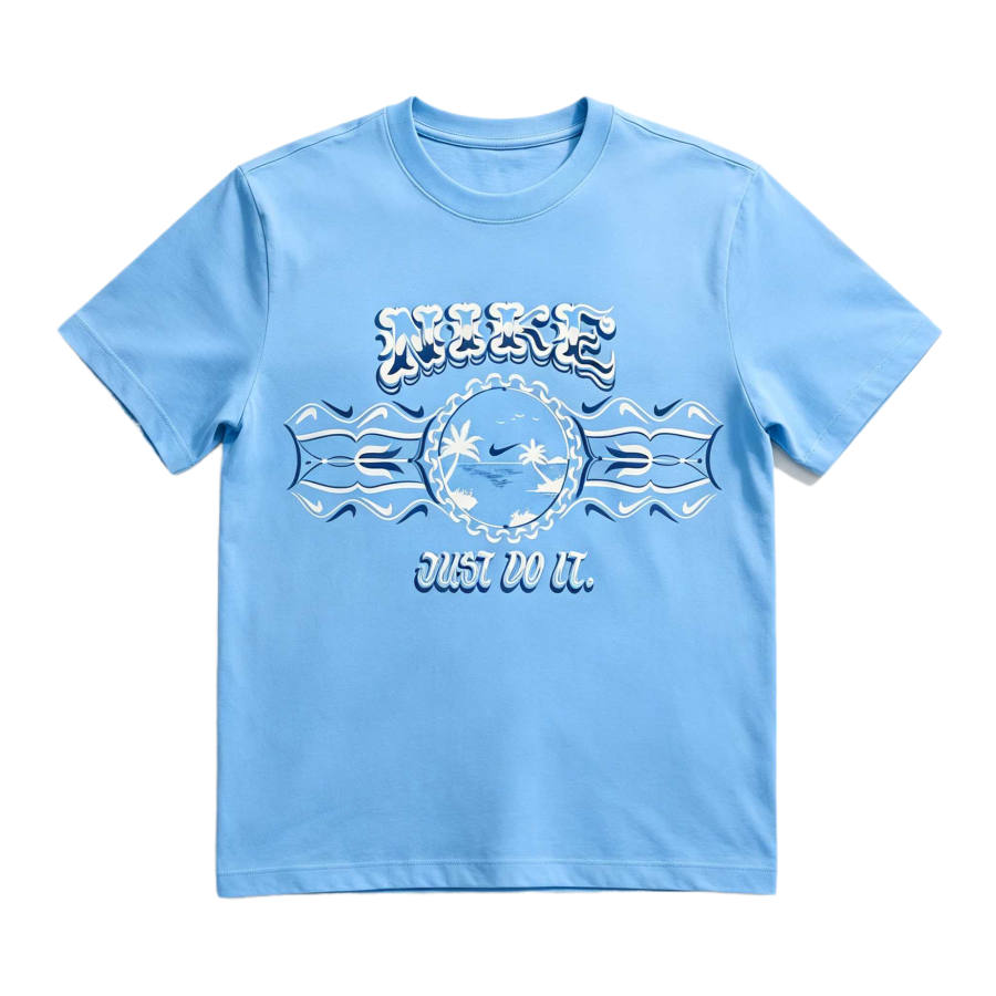 Nike Nike Sportswear T Shirts Men's Football Blue Crew Neck