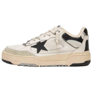 Golden Goose Forty2 Cow Leather Low top Skateboard Shoes Men's White