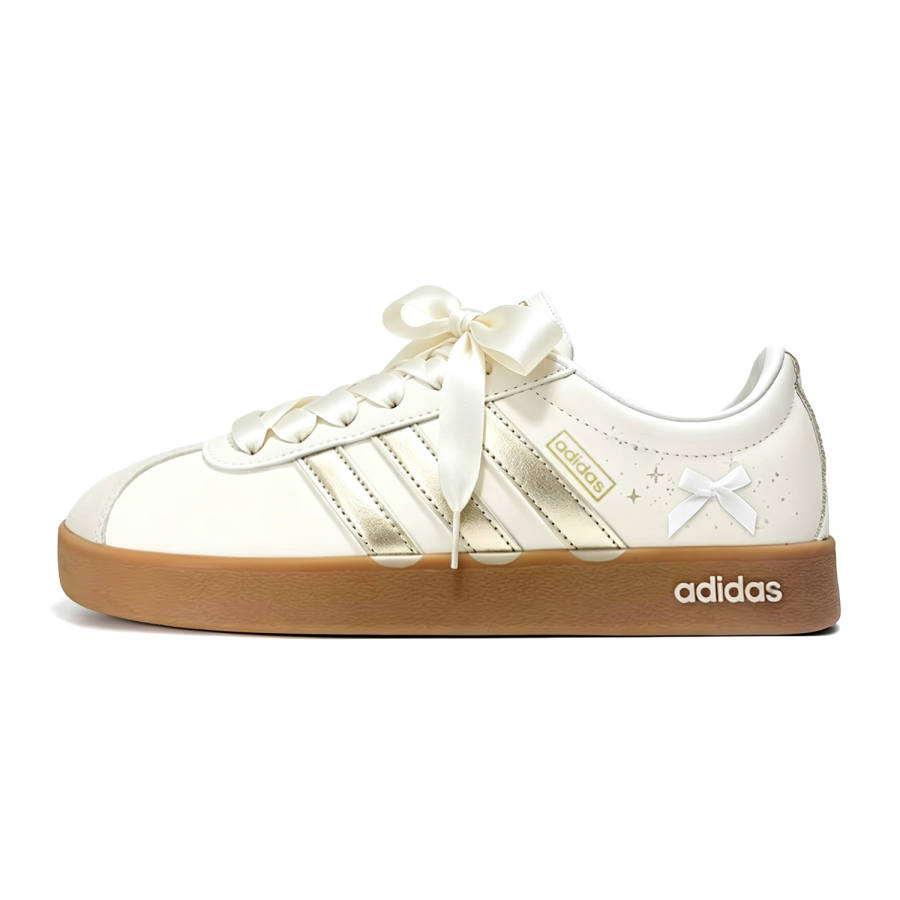Adidas Adidas VL COURT 2.0 German Army Trainers Women's Low Top Gold, Beige