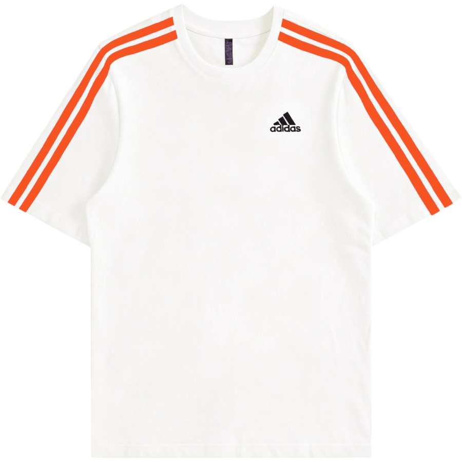 Adidas Adidas MUST HAVES T Shirts Unisex Ecru Crew Neck Moderate Straight Fit