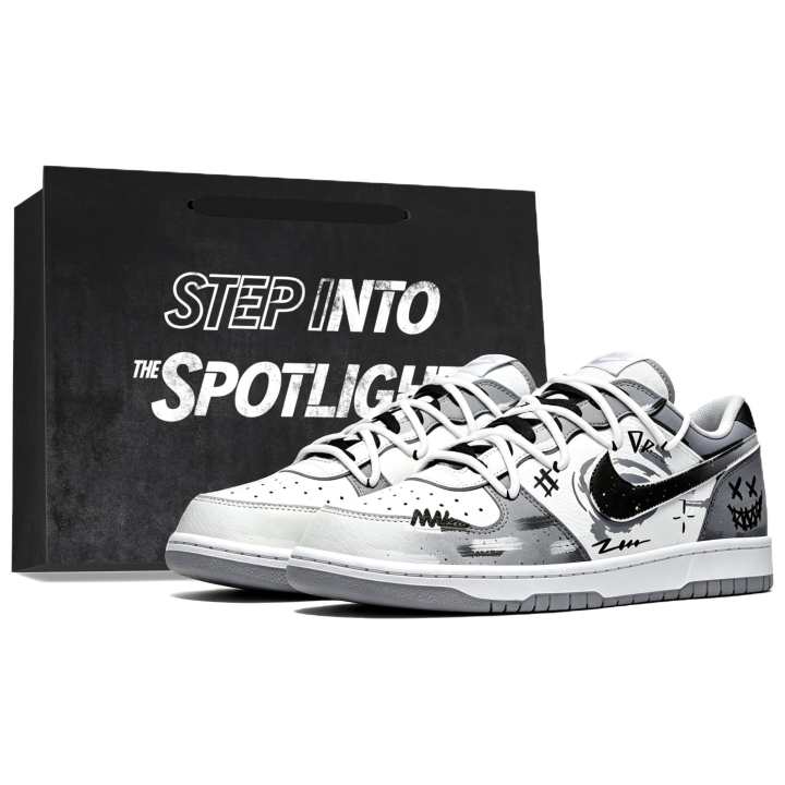 Nike Nike Big Skateboard Shoes Men's Low Top White