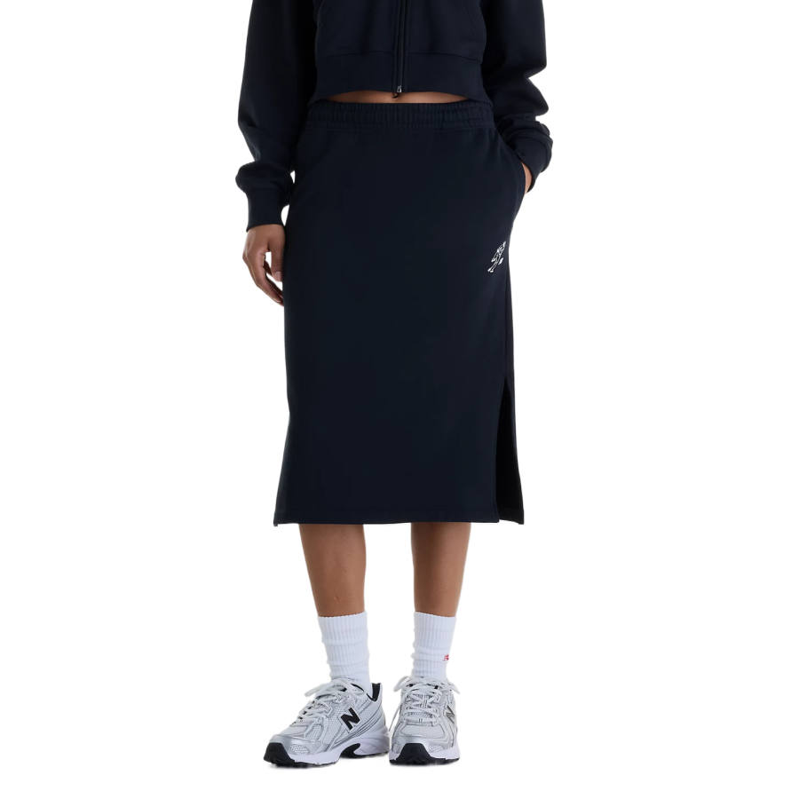 New Balance New Balance Casual Long Skirts Women's Black Moderate Midi Skirt