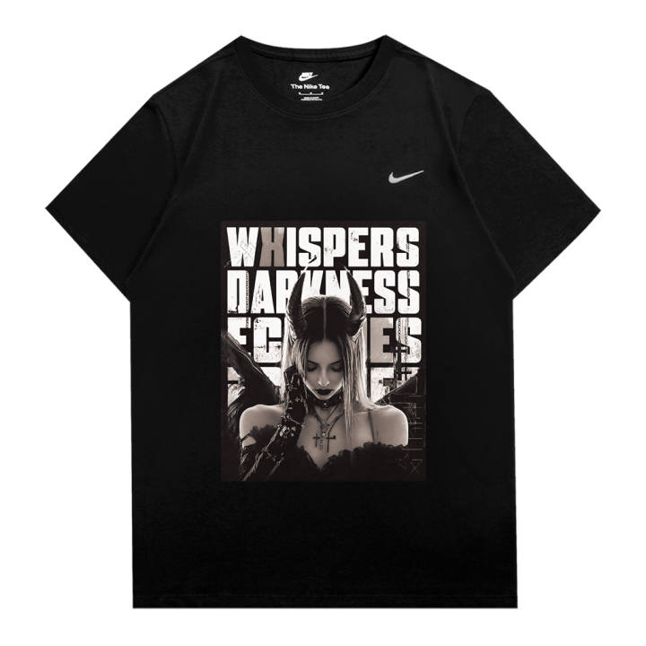 Nike Nike Sportswear T Shirts Unisex Black Crew Neck Moderate