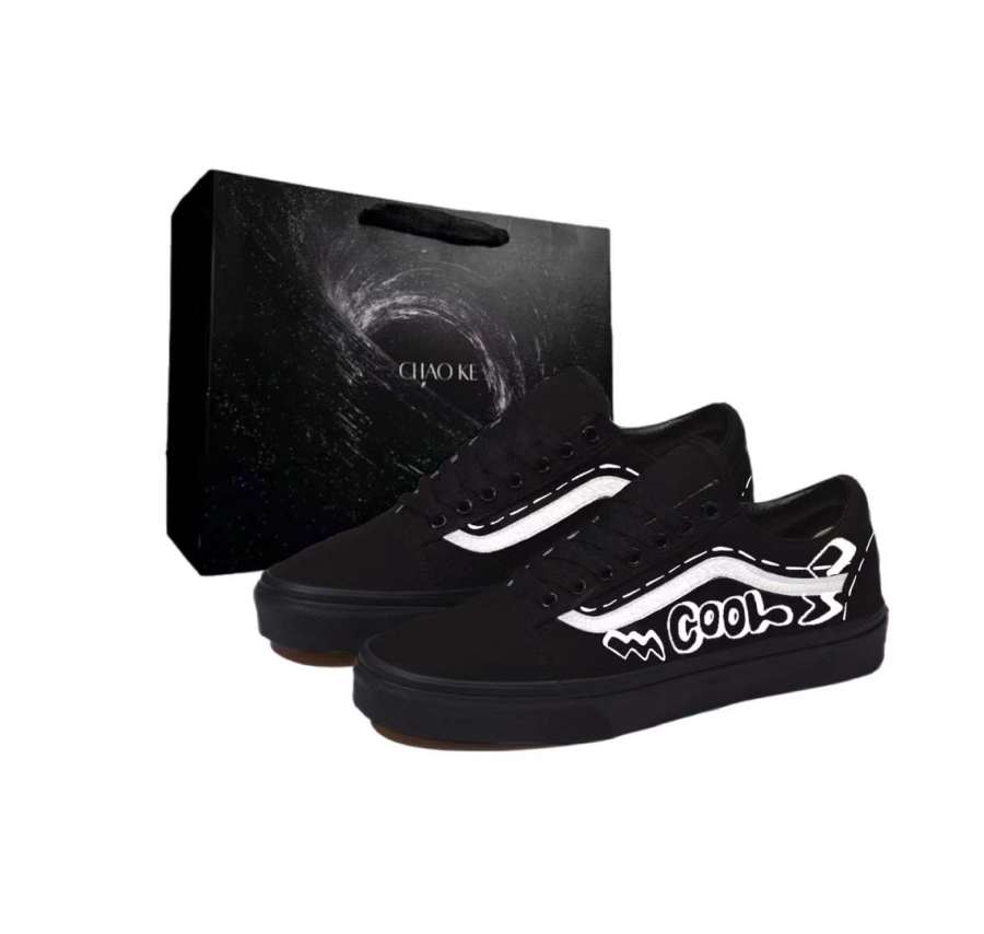 Vans Vans Skateboard Shoes Unisex Low Top Black