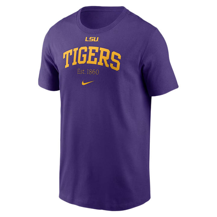 Nike Nike College T Shirts Men's Purple Crew Neck Moderate