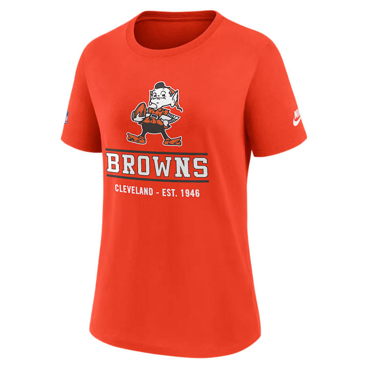 Nike Nike NFL T Shirts Women's Orange Crew Neck Moderate