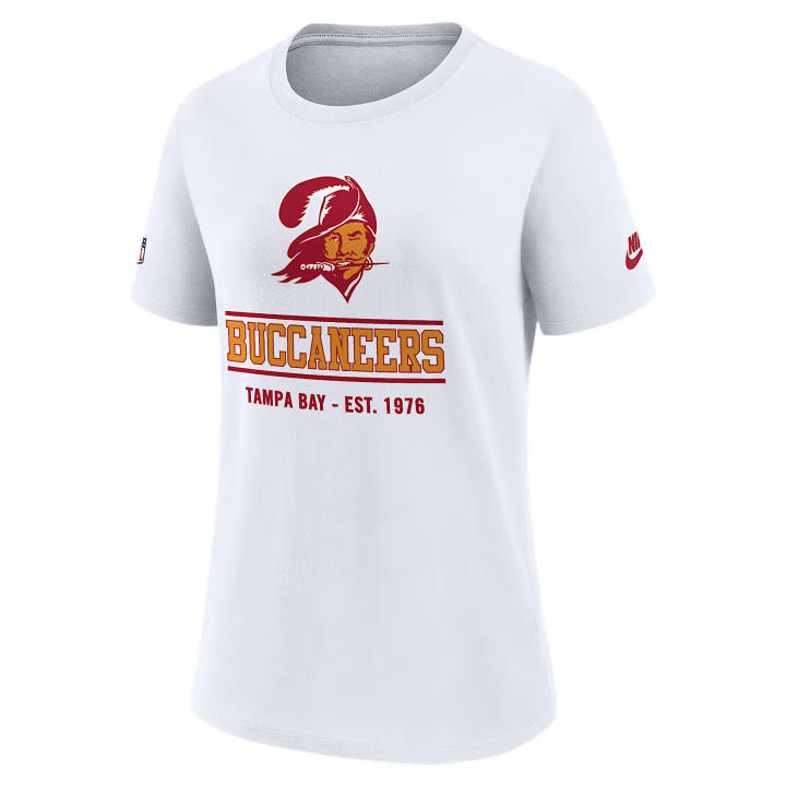 Nike Nike NFL T Shirts Women's White Crew Neck Moderate