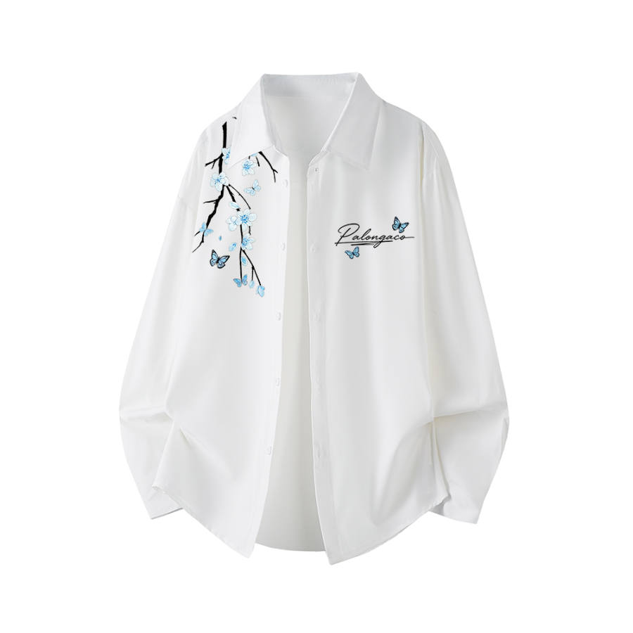 PAL ONGACO Shirts Unisex Lapel Moderate Straight Fit