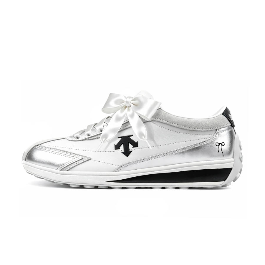 DESCENTE Cron Racer Skateboard Shoes Women's Low Top Silver, White