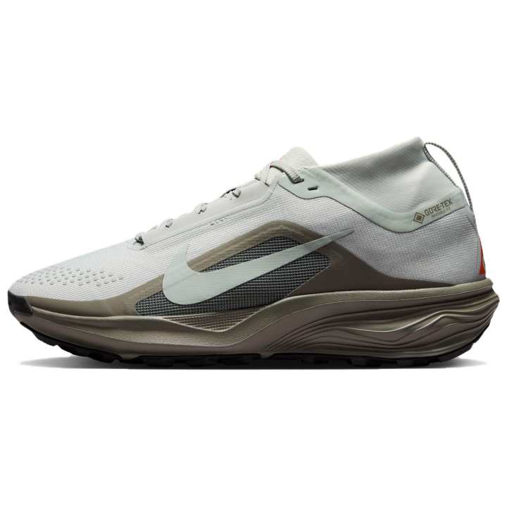 Nike Nike ACG PEGASUS TRAIL Running Shoes Men's Light Silver/Light Army Green/Safety Orange