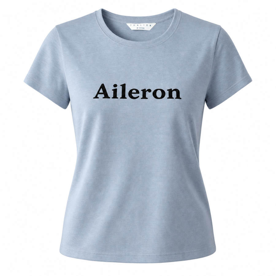 Tonlion T Shirts Women's Crew Neck Moderate Straight Fit