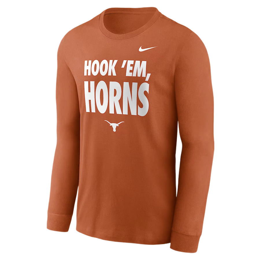 Nike Nike Dri Fit College T Shirts Men's Desert Orange Crew Neck Moderate