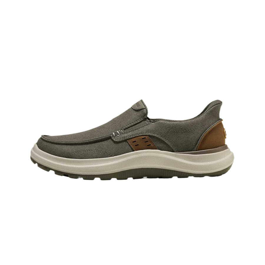 Skechers USA MENS Casual Shoes Men's Low Top Olive Green