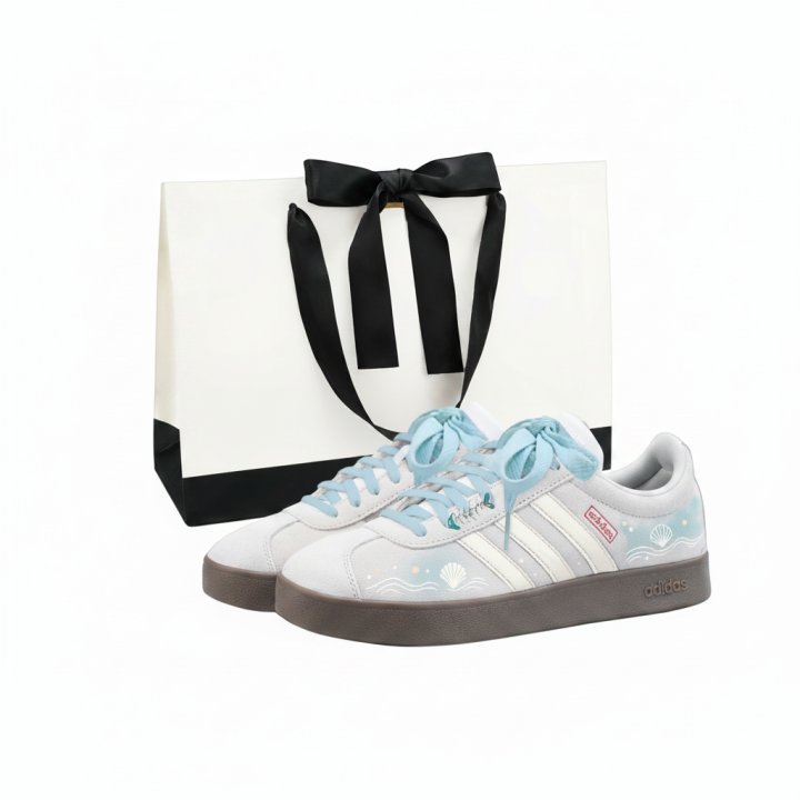Adidas Adidas VL COURT 2.0 German Army Trainers Unisex Low Top White/Gray