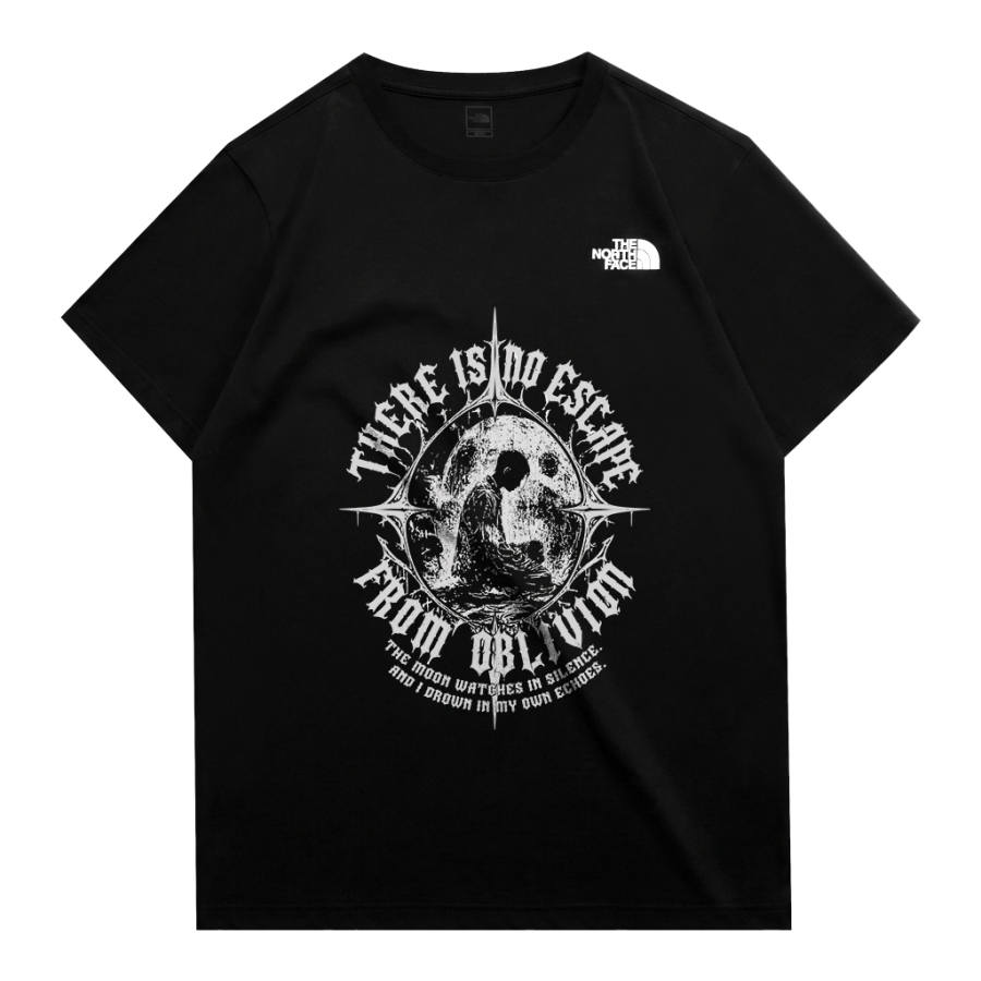 THE NORTH FACE T Shirts Unisex Black Crew Neck Moderate