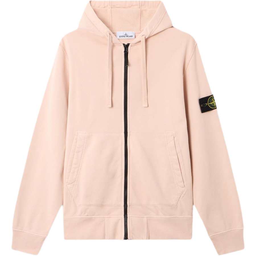 STONE ISLAND Sweatshirts Men's Antique Rose Hooded Non Detachable Moderate