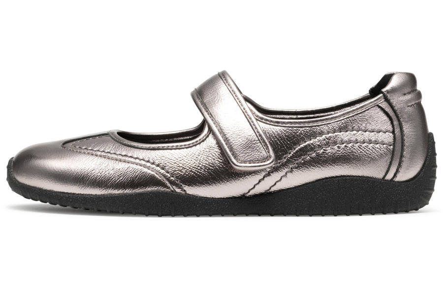 Clarks Mary Jane Shoes Unisex Silver