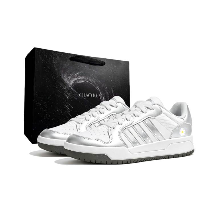 Adidas Adidas ENTRAP Skateboard Shoes Unisex Low Top Silver