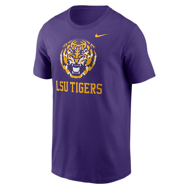 Nike Nike College T Shirts Men's Purple Crew Neck Moderate
