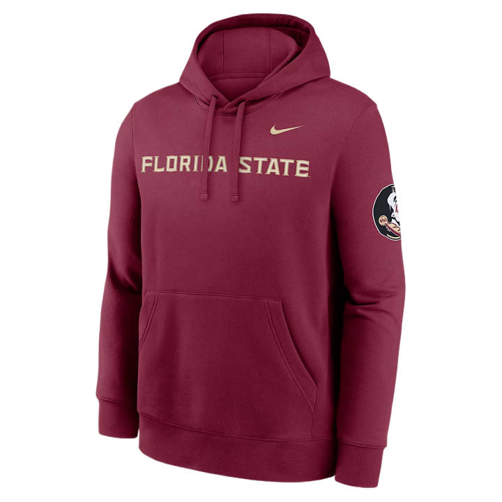Nike Nike College Sweatshirts Men's Chestnut Team Hooded Non Detachable Moderate