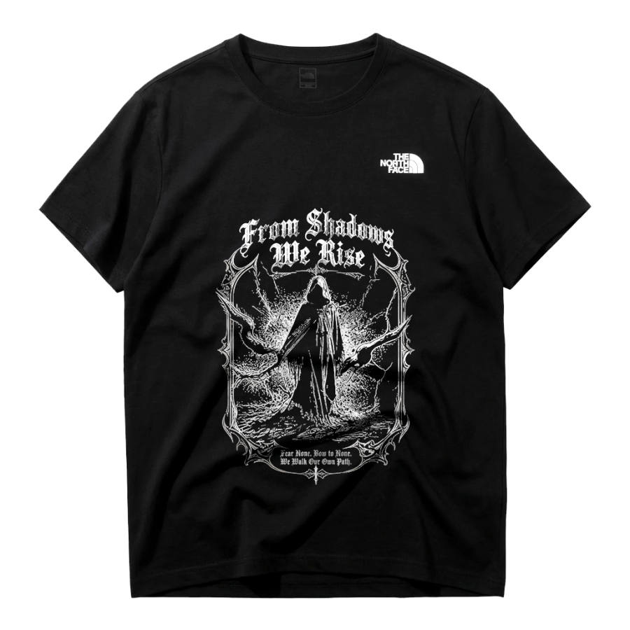THE NORTH FACE Basic T Shirts Unisex Black Crew Neck Moderate