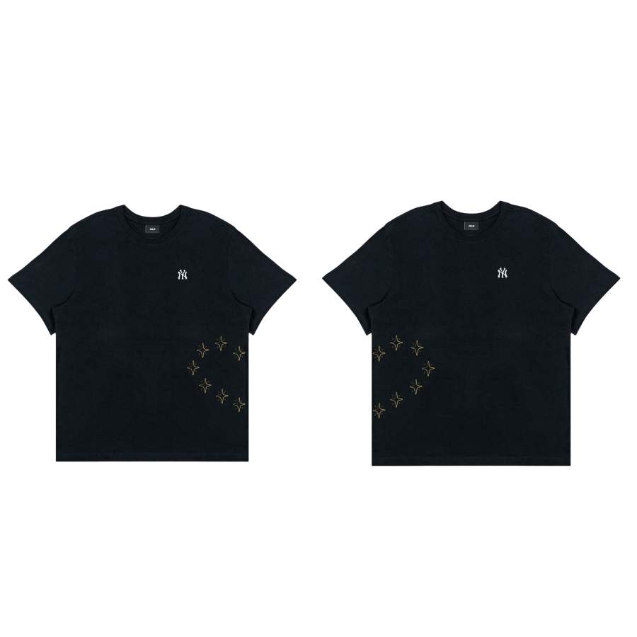 MLB MLB T Shirts Unisex Black Crew Neck Moderate