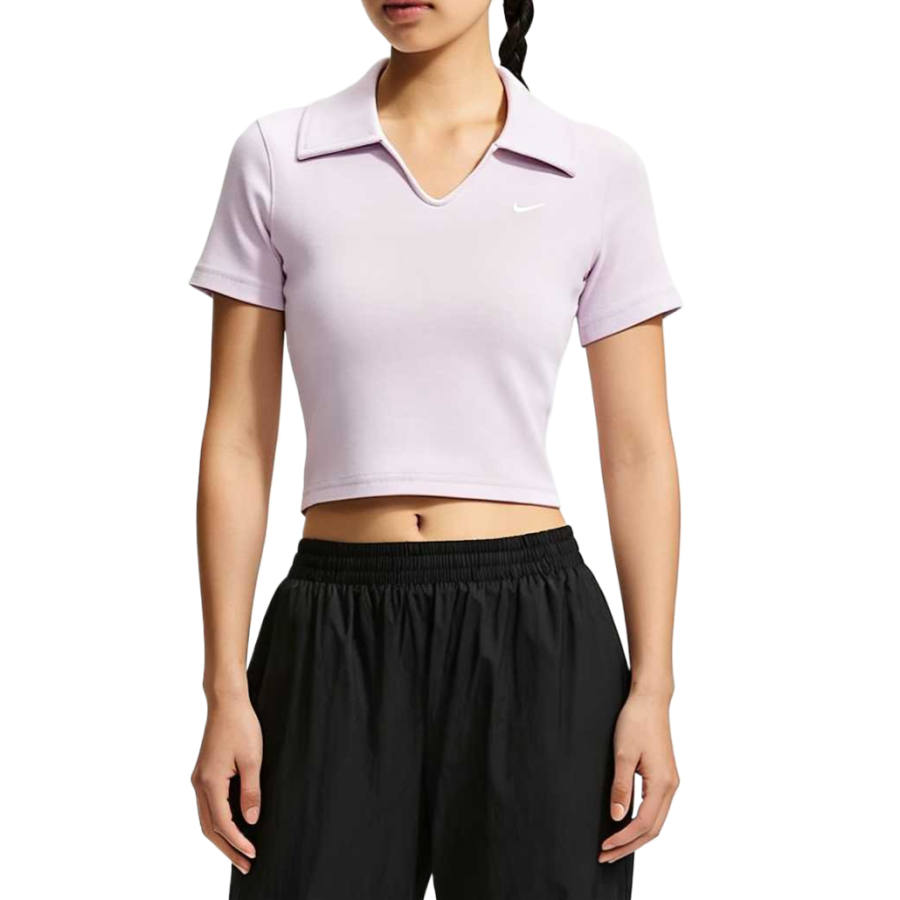 Nike Nike Sportswear Polo Shirts Women's Bleached Lilac Purple Moderate Other