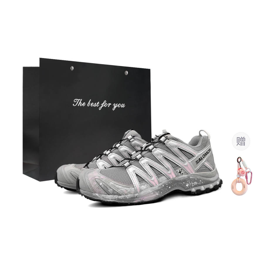 SALOMON XA PRO 3D Running Shoes Unisex Low Top Pink