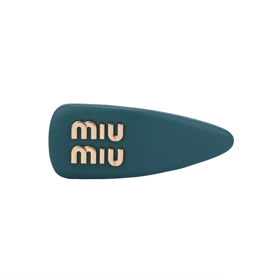 MIU MIU Hair Clips Women's Lagoon Blue