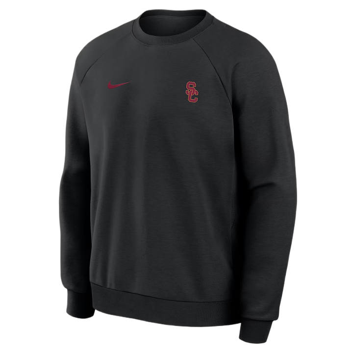 Nike Nike Dri Fit College Sweatshirts Men's Black Crew Neck Moderate