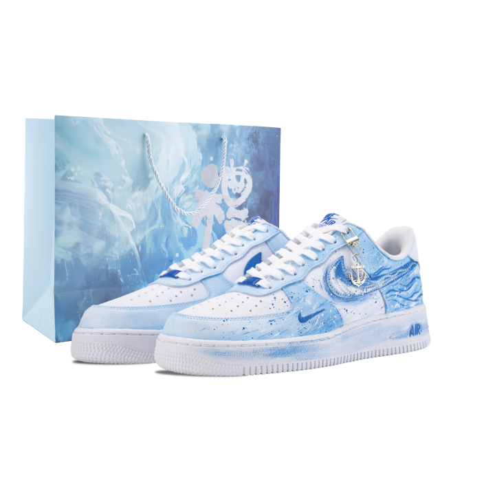 Nike Nike Air Force 1 Skateboard Shoes Unisex Low Top White/Blue