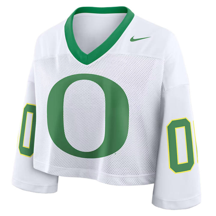 Nike Nike Dri Fit College T Shirts Women's White/Apple Green V Neck