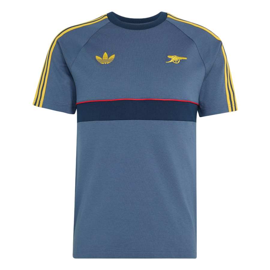 Adidas Originals T Shirts Men's Soft Ink Blue Crew Neck Moderate Other
