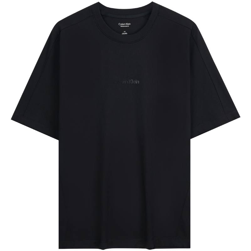 Calvin Klein T Shirts Men's UB1 Space Black Crew Neck Moderate