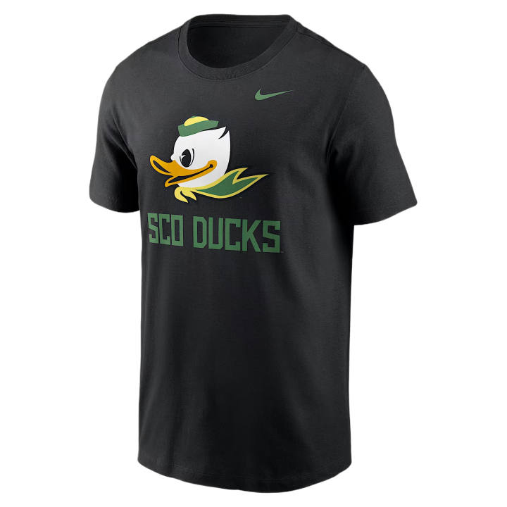 Nike Nike College T Shirts Men's Black Crew Neck Moderate