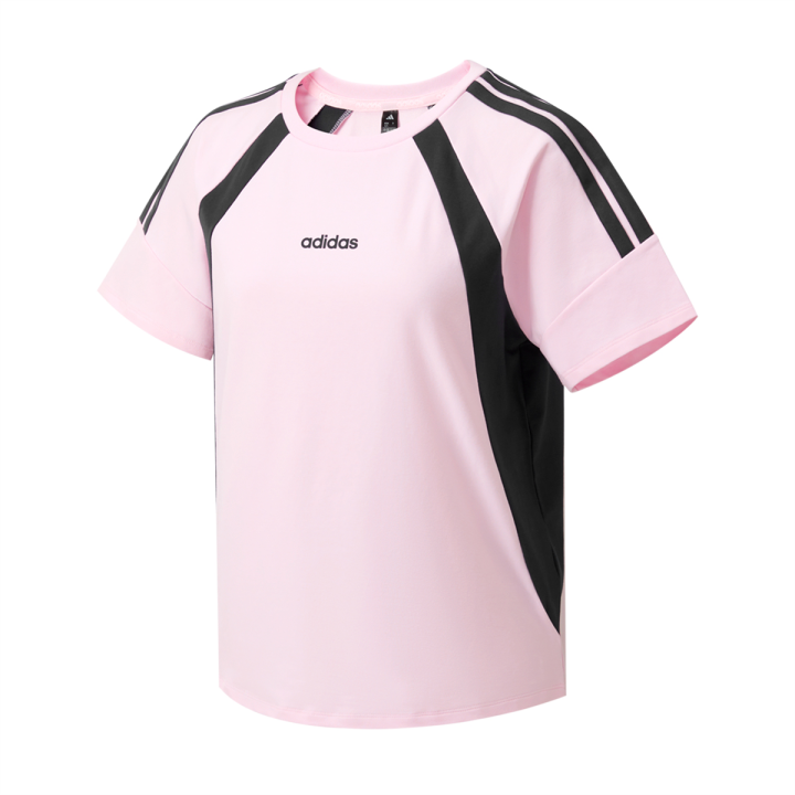 Adidas Adidas T Shirts Women's Pink Crew Neck Moderate
