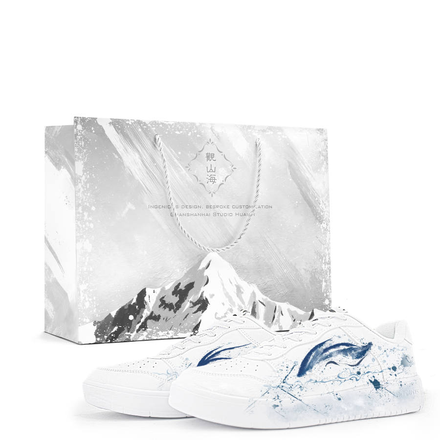 Li-Ning Li Ning Floating Boat Skateboard Shoes Unisex Low Top Blue White