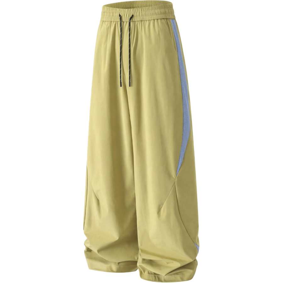 MostwantedLab Casual Pants Unisex Thin Wide Leg Pants