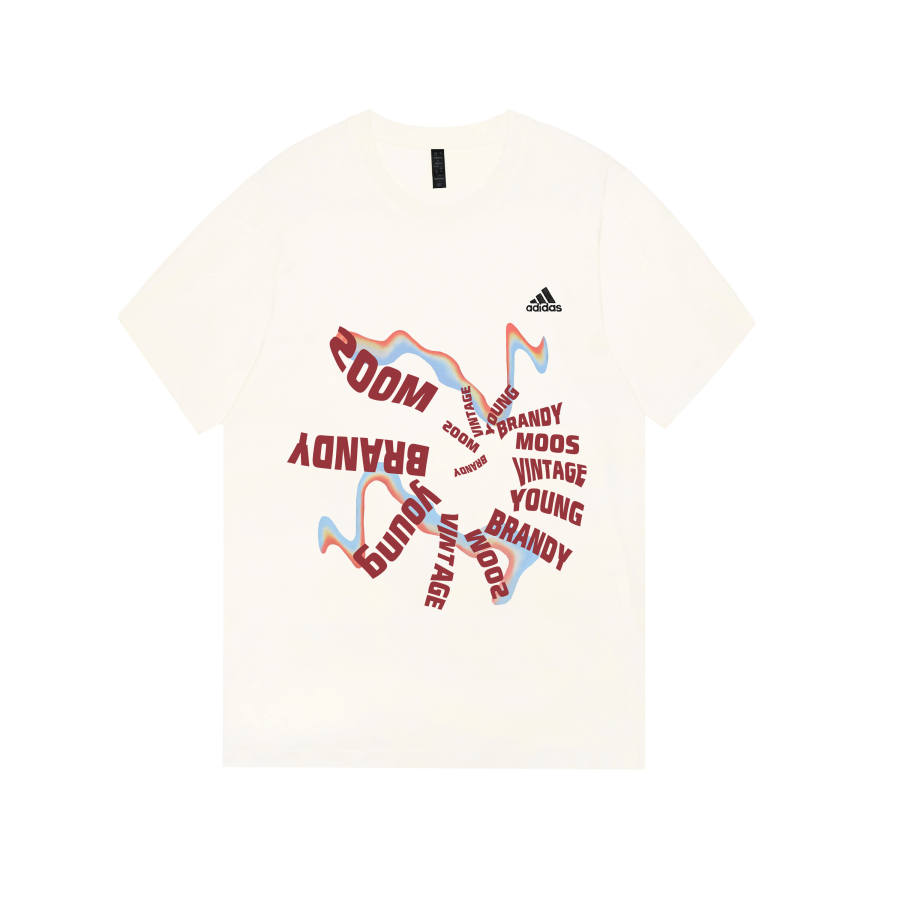 Adidas Adidas MUST HAVES T Shirts Men's Ecru Crew Neck Moderate