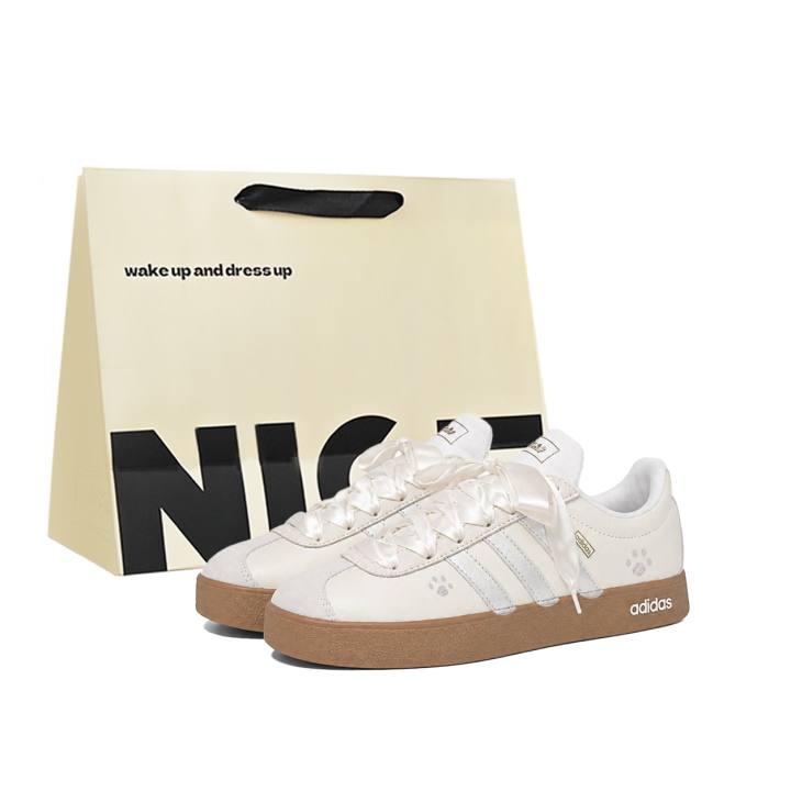 Adidas Adidas VL Court German Army Trainers Unisex Low Top Silver