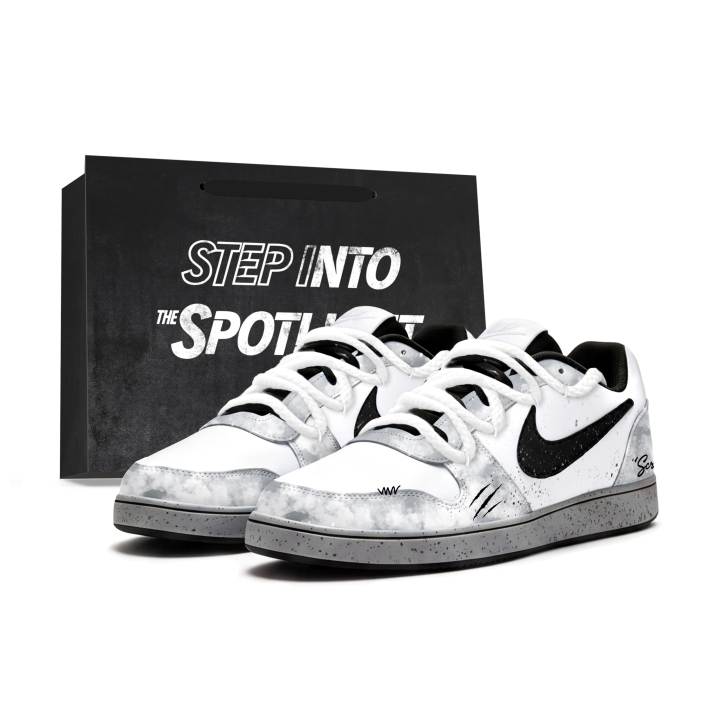 Nike Nike EBERNON Skateboard Shoes Men's Low Top Gray