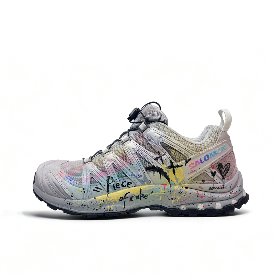 SALOMON XA PRO 3D Running Shoes Unisex Low Top Gray, Silver