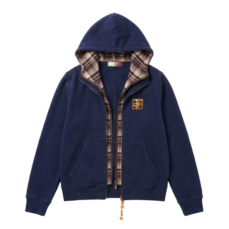 NSTNEW START Sweatshirts Unisex Navy Blue Hooded Non Detachable Moderate Straight Fit