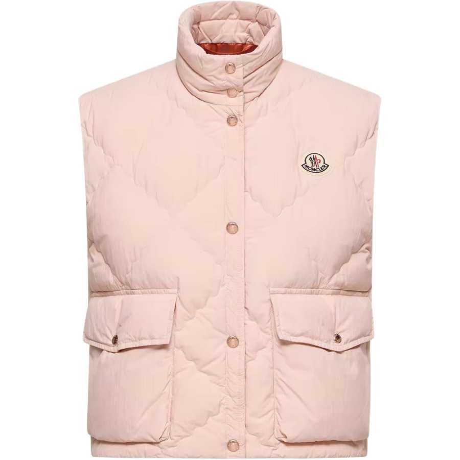 Moncler Biois Quilted Cropped Down Gilet