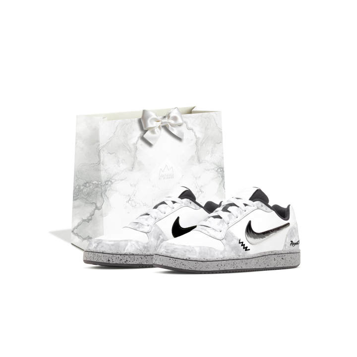 Nike Nike EBERNON Skateboard Shoes Men's Low Top Light Gray