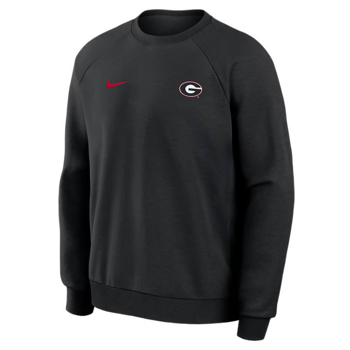 Nike Nike Dri Fit College Sweatshirts Men's Black Crew Neck Moderate