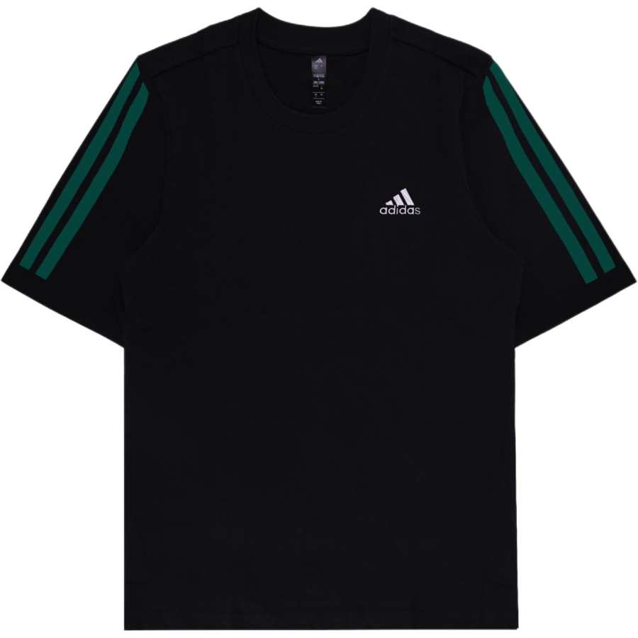 Adidas Adidas MUST HAVES T Shirts Unisex Black Crew Neck Moderate Straight Fit