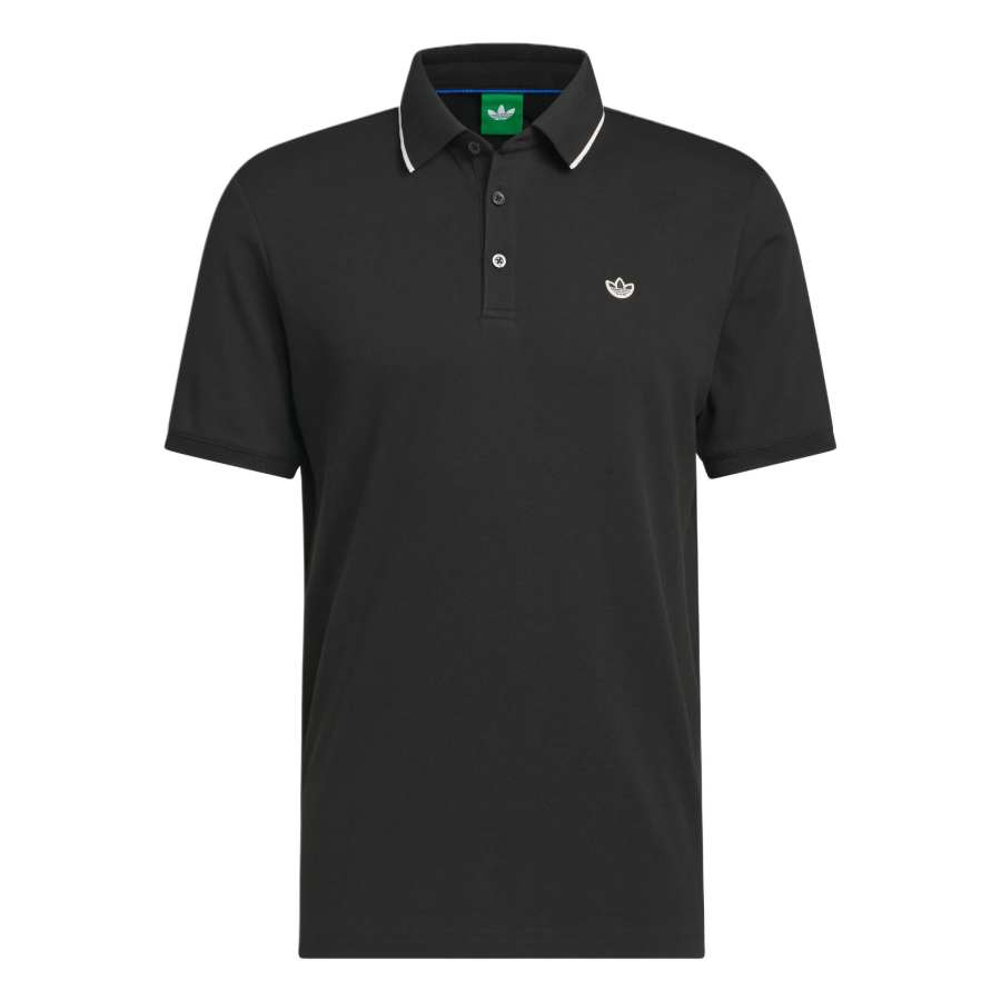 Adidas Originals Golf Clothing Men's Black Polo Collar Moderate